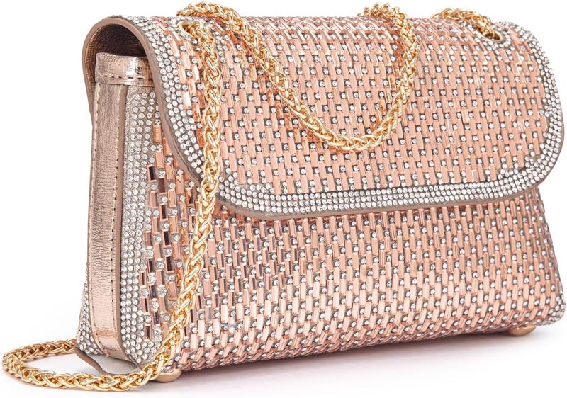 BBTT.ful Shoulder Bags Crossbody Bag Purses Handbags Crystals Rhinestone Evening Bag for Women Clutch Purse with Chain - Image 1